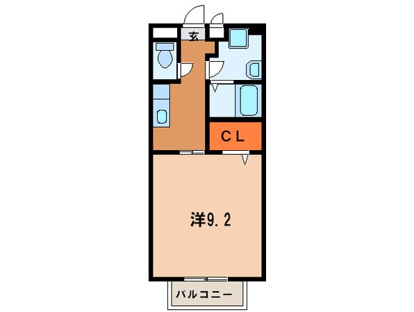 カ－サ占部の物件間取画像